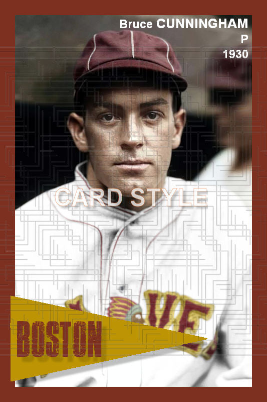 Bruce Cunningham - 1930 Boston Braves - choose a size & style