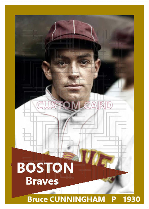 Bruce Cunningham - 1930 Boston Braves - choose a size & style