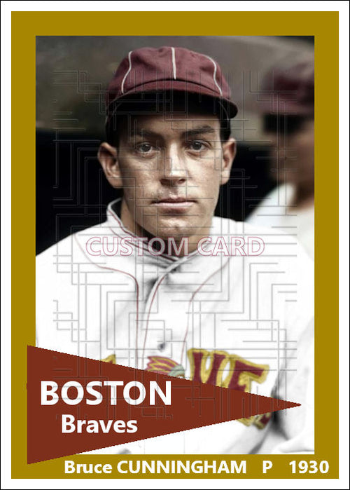 Bruce Cunningham - 1930 Boston Braves - choose a size & style