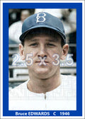 Bruce Edwards - 1946 Brooklyn Dodgers - choose a size & style