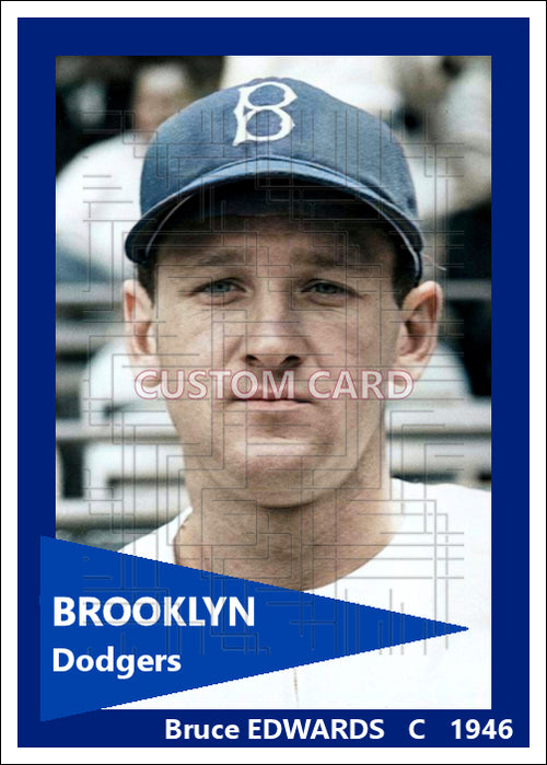 Bruce Edwards - 1946 Brooklyn Dodgers - choose a size & style