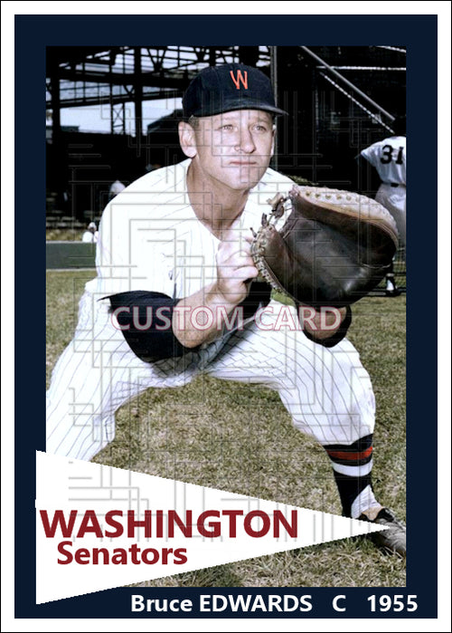 Bruce Edwards - 1955 Washington Senators - choose a size & style