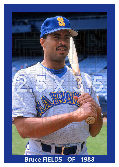 Bruce Fields - 1988 Seattle Mariners - choose a size & style