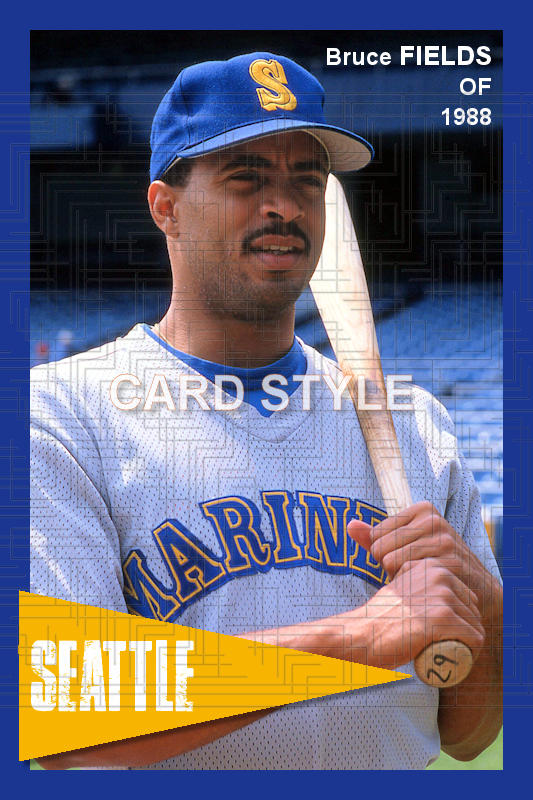 Bruce Fields - 1988 Seattle Mariners - choose a size & style