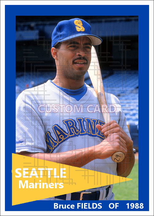 Bruce Fields - 1988 Seattle Mariners - choose a size & style