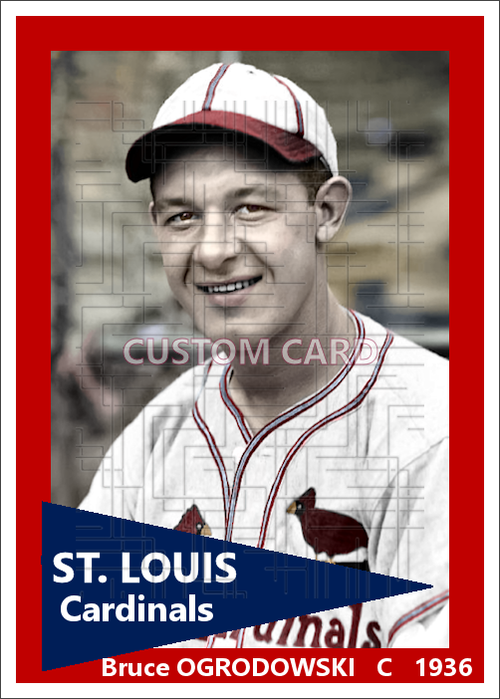 Bruce Ogrodowski - 1936 St. Louis Cardinals - choose a size & style