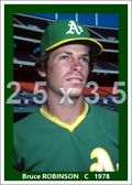 Bruce Robinson - 1988 Oakland Athletics - choose a size & style