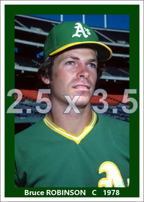 Bruce Robinson - 1988 Oakland Athletics - choose a size & style