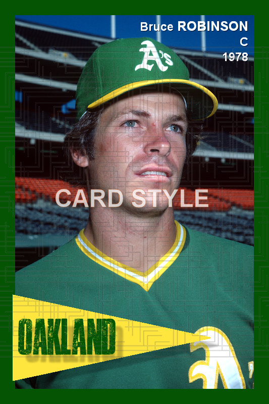 Bruce Robinson - 1988 Oakland Athletics - choose a size & style