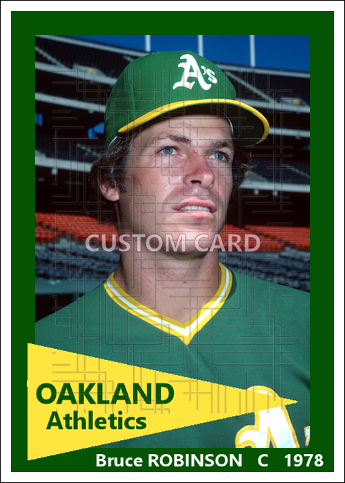 Bruce Robinson - 1988 Oakland Athletics - choose a size & style