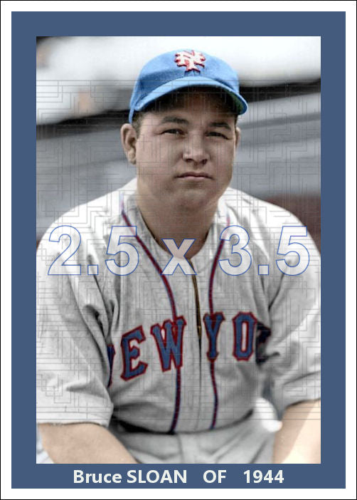 Bruce Sloan - 1944 New York Giants - choose a size & style