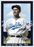 Bruno Betzel - 1942 Durham Bulls - choose a size & style