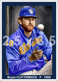 Bryan Clutterbuck - 1989 Milwaukee Brewers - choose a size & style