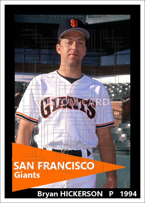 Bryan Hickerson - 1994 San Francisco Giants - choose a size & style