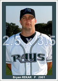 Bryan Rekar - 2001 Tampa Bay Devil Rays - choose a size & style