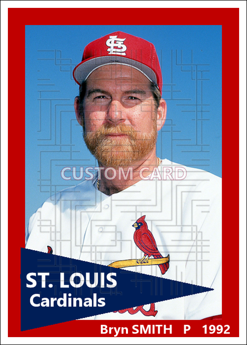 Bryn Smith - 1992 St. Louis Cardinals - choose a size & style