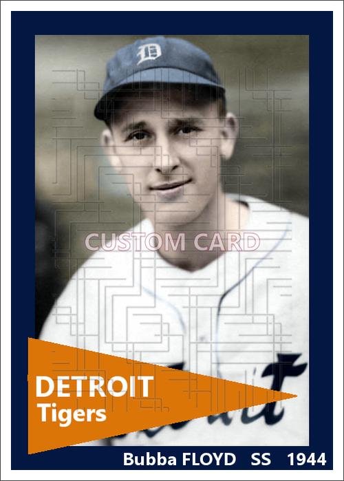 Bubba Floyd - 1944 Detroit Tigers - choose a size & style