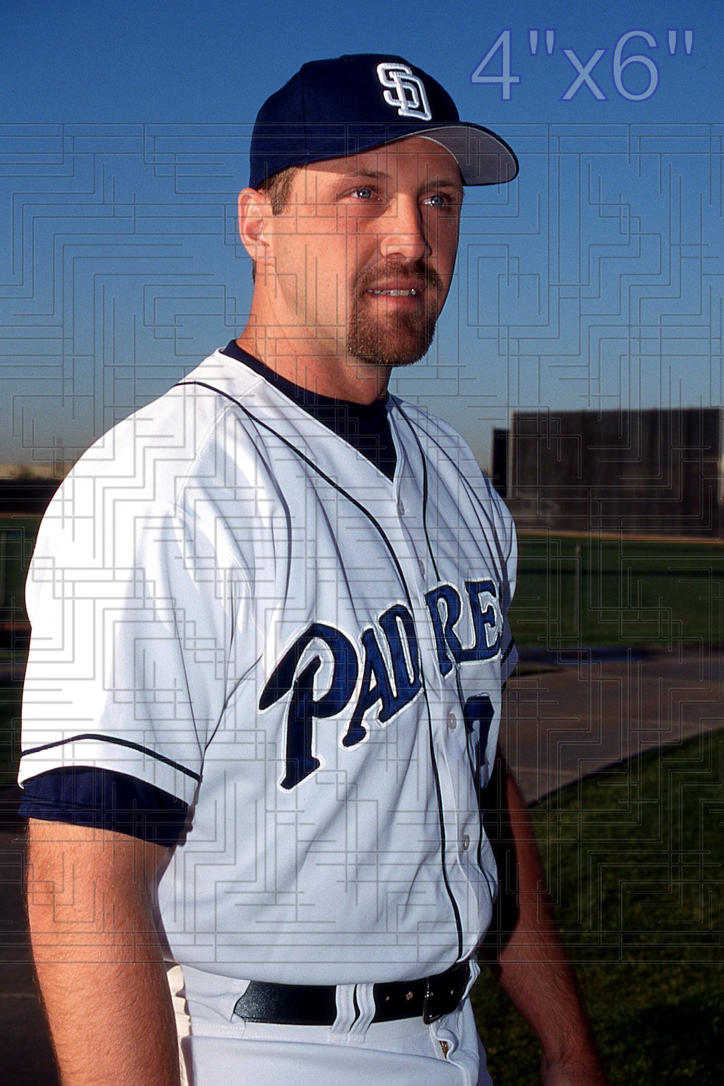 Bubba Trammell - 2002 San Diego Padres - pose B - choose a size & style