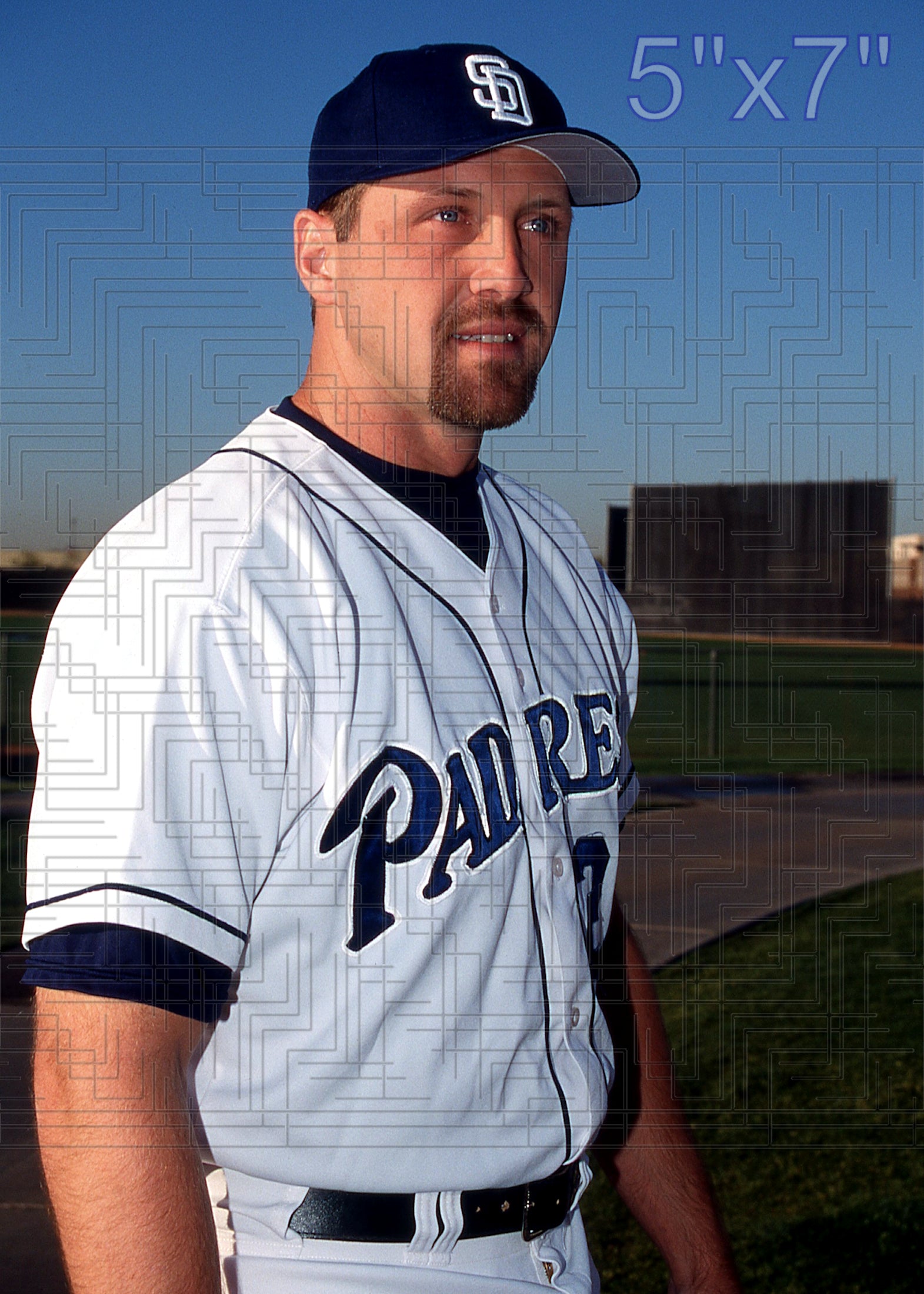 Bubba Trammell - 2002 San Diego Padres - pose B - choose a size & style