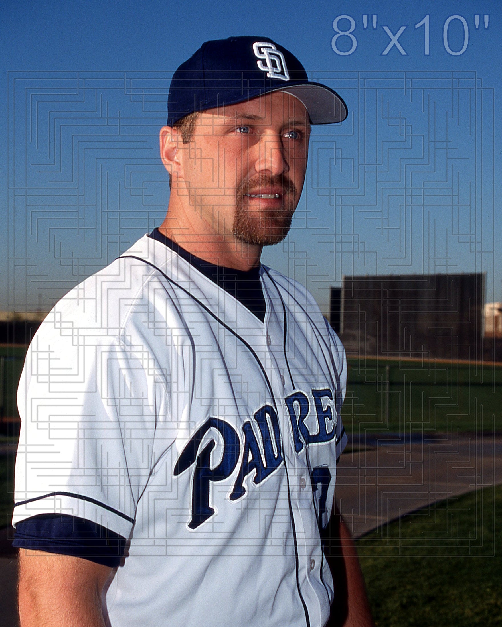 Bubba Trammell - 2002 San Diego Padres - pose B - choose a size & style