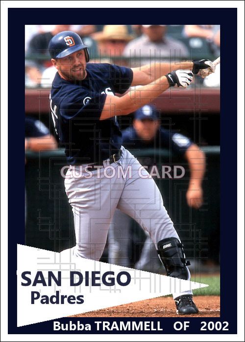 Bubba Trammell - 2002 San Diego Padres - pose A - choose a size & style