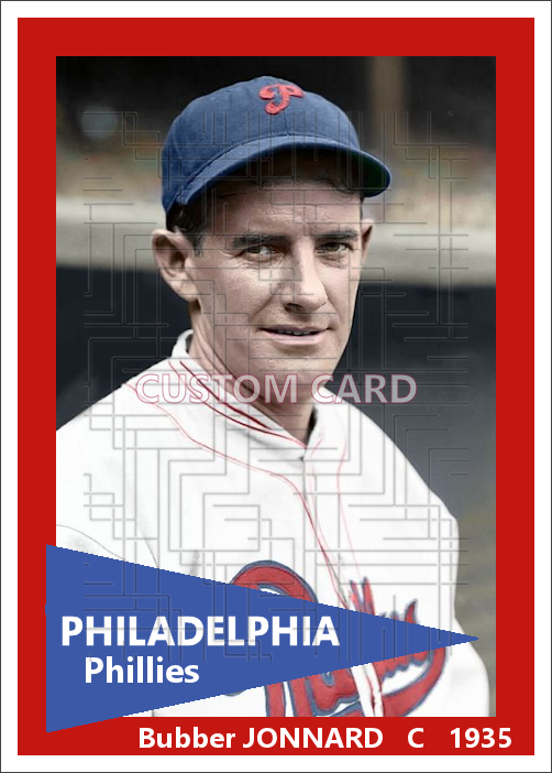 Bubber Jonnard - 1935 Philadelphia Phillies - choose a size & style