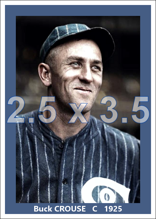 Buck Crouse - 1925 Chicago White Sox - choose a size & style
