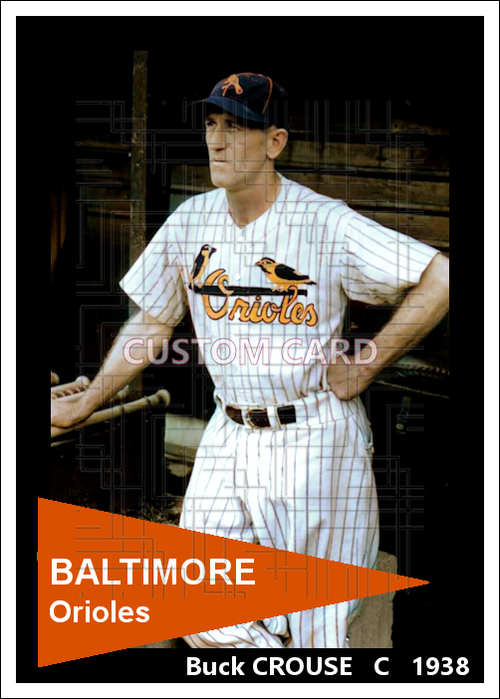 Buck Crouse - 1938 Baltimore Orioles - choose a size & style