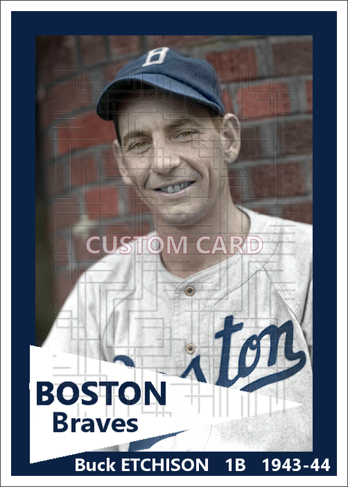 Buck Etchison - 1943-44 Boston Braves - choose a size & style