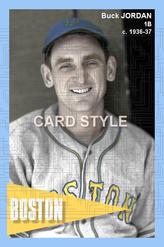 Buck Jordan - 1936-37 Boston Bees - choose a size & style