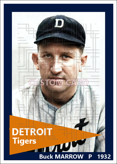 Buck Marrow - 1932 Detroit Tigers - choose a size & style