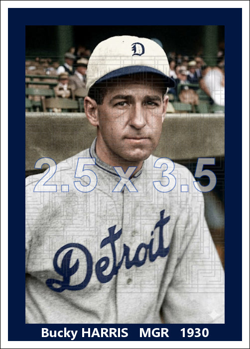 Bucky Harris - 1930 Detroit Tigers - choose a size & style