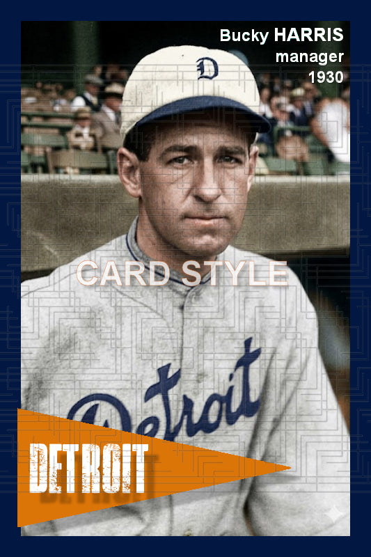 Bucky Harris - 1930 Detroit Tigers - choose a size & style
