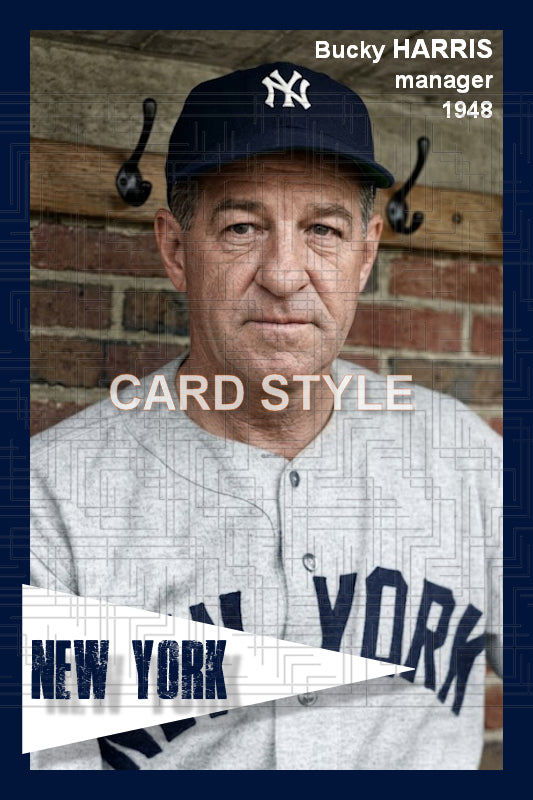 Bucky Harris - 1948 New York Yankees - choose a size & style