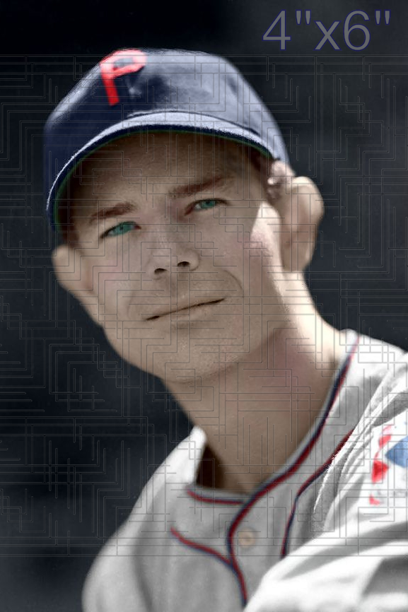 Bud Bates - 1939 Philadelphia Phillies - choose a size & style