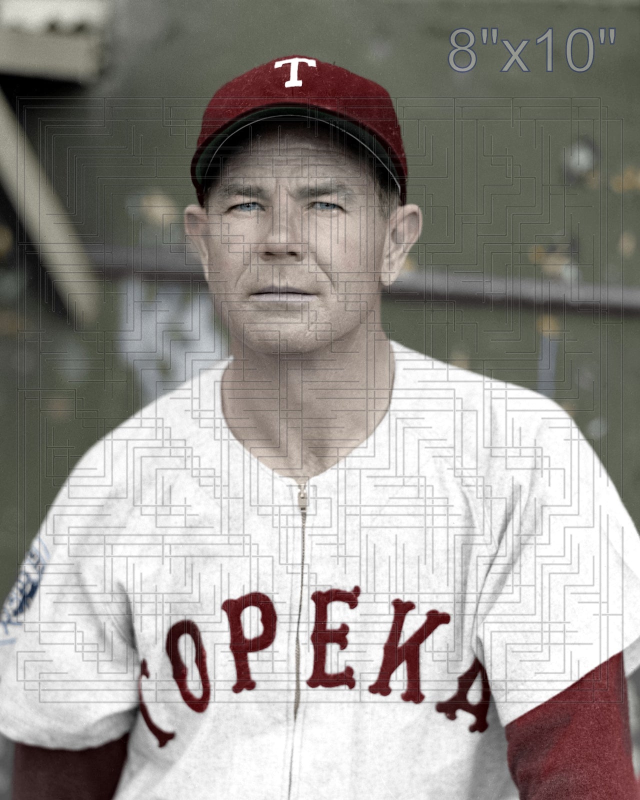 Bud Bates - 1956 Topeka Hawks - choose a size & style