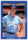 Bud Black - 1985 Kansas City Royals - choose a size & style