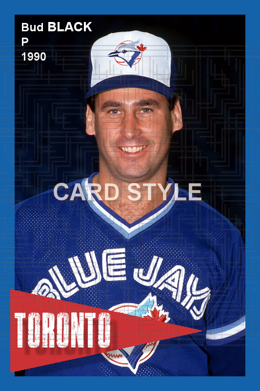 Bud Black - 1990 Toronto Blue Jays - choose a size & style