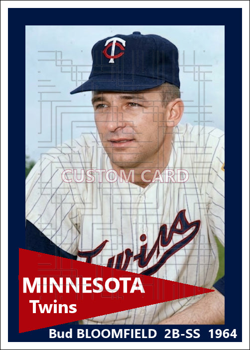 Bud Bloomfield - 1964 Minnesota Twins - choose a size & style
