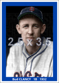 Bud Clancy - 1932 Brooklyn Dodgers - choose a size & style