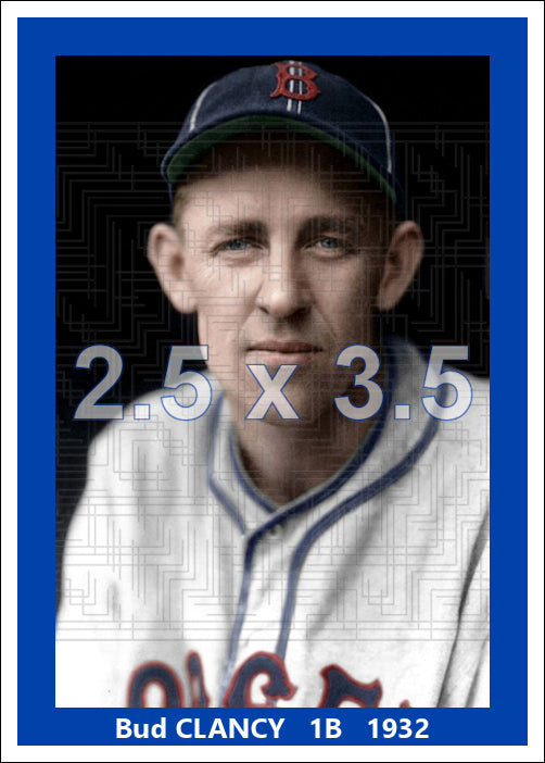 Bud Clancy - 1932 Brooklyn Dodgers - choose a size & style