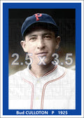 Bud Culloton - 1925 Pittsburgh Pirates - choose a size & style
