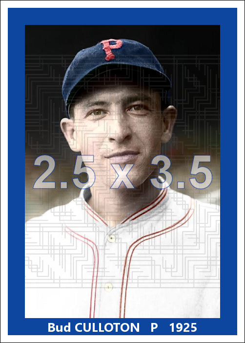 Bud Culloton - 1925 Pittsburgh Pirates - choose a size & style