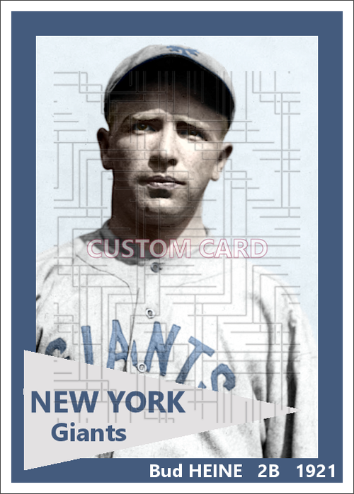 Bud Heine - 1921 New York Giants - choose a size & style