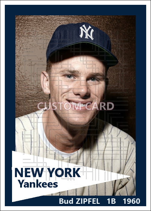 Bud Zipfel - 1960 New York Yankees - choose a size & style