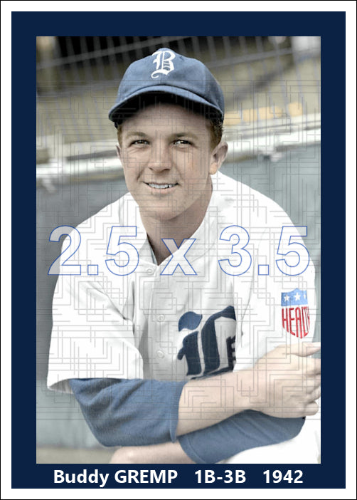 Buddy Gremp - 1942 Boston Braves - choose a size & style