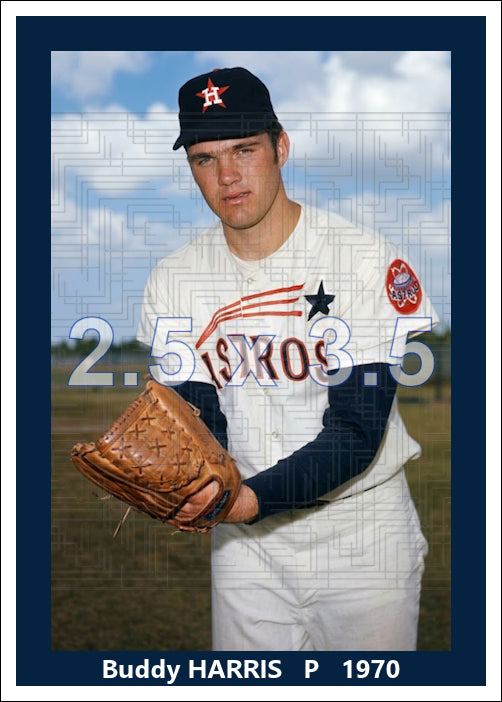 Buddy Harris - 1970 Houston Astros - choose a size & style