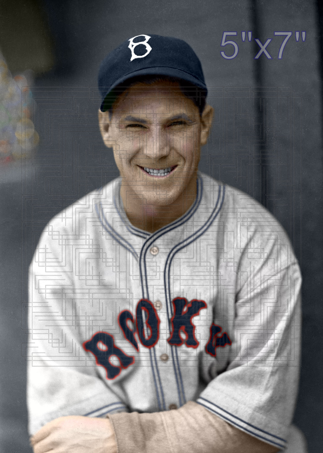 Buddy Hassett - 1936 Brooklyn Dodgers - choose a size & style