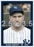 Buddy Hassett - 1942 New York Yankees - choose a size & style