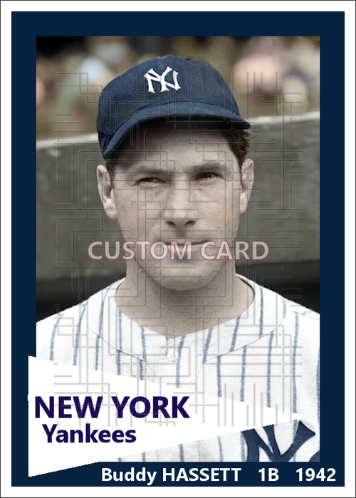 Buddy Hassett - 1942 New York Yankees - choose a size & style